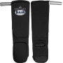 Raja Boxing Shin Guards Elastic Cotton Competition Shin Pads Black Free Shipping