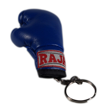 Raja Boxing Keychain Key Chain Key Fob Boxing Glove Blue Free Shipping