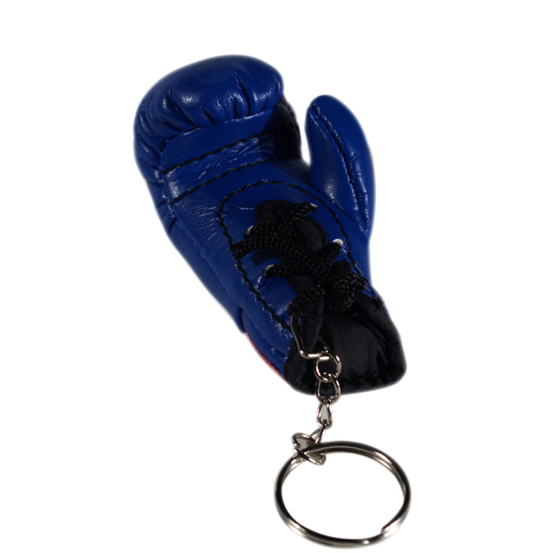 Raja Boxing Keychain Key Chain Key Fob Boxing Glove Blue Free Shipping