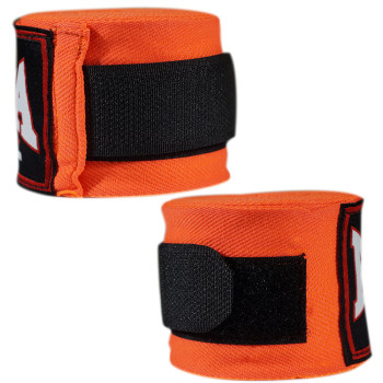 Raja Boxing Hand Wraps Muay Thai Boxing Elastic Cotton Orange Free Shipping