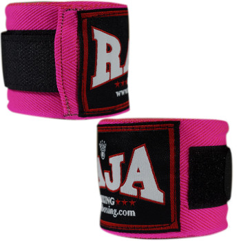 Raja Boxing Hand Wraps Muay Thai Boxing Elastic Cotton Pink Free Shipping