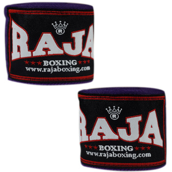 Raja Boxing Hand Wraps Muay Thai Boxing Elastic Cotton Violet Free Shipping