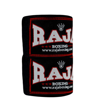 Raja Boxing Hand Wraps Muay Thai Boxing Elastic Cotton Black Free Shipping