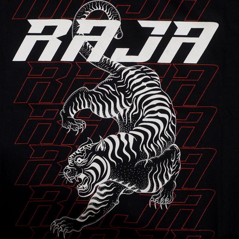 Raja Boxing Muay Thai T-Shirt "Tiger" Black Free Shipping