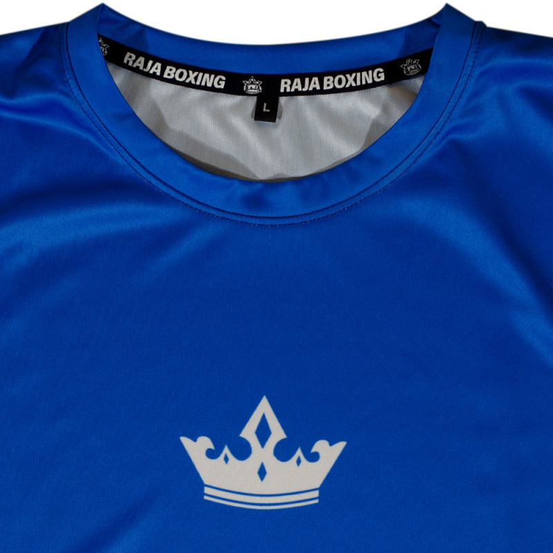 Raja Boxing T-Shirt Muay Thai Boxing Training Gym Free Shipping Blue