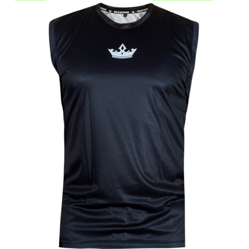 Raja Boxing T-Shirt Muay Thai Boxing Training Gym Free Shipping Black