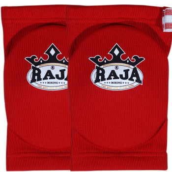 Raja Boxing Elbow Pads Guards Muay Thai Boxing Free Size Free Shipping Red