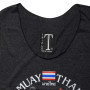 Muay Thai Jersey Tank Top Cotton Oversized Black Free Shipping