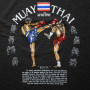 Muay Thai Jersey Tank Top Cotton Oversized Black Free Shipping