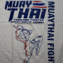 Muay Thai T-Shirt "Fighter" White Free Shipping