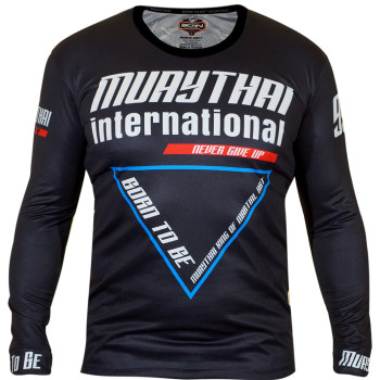 "Born To Be" PSBT-15 Long Sleeve T-Shirt Muay Thai Boxing Training Gym Quick Dry Free Shipping