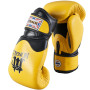 Mongkol "Breathable" Muay Thai Boxing Gloves Mesh Palm Yellow-Black