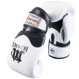 Mongkol "Breathable" Muay Thai Boxing Gloves Mesh Palm White-Black