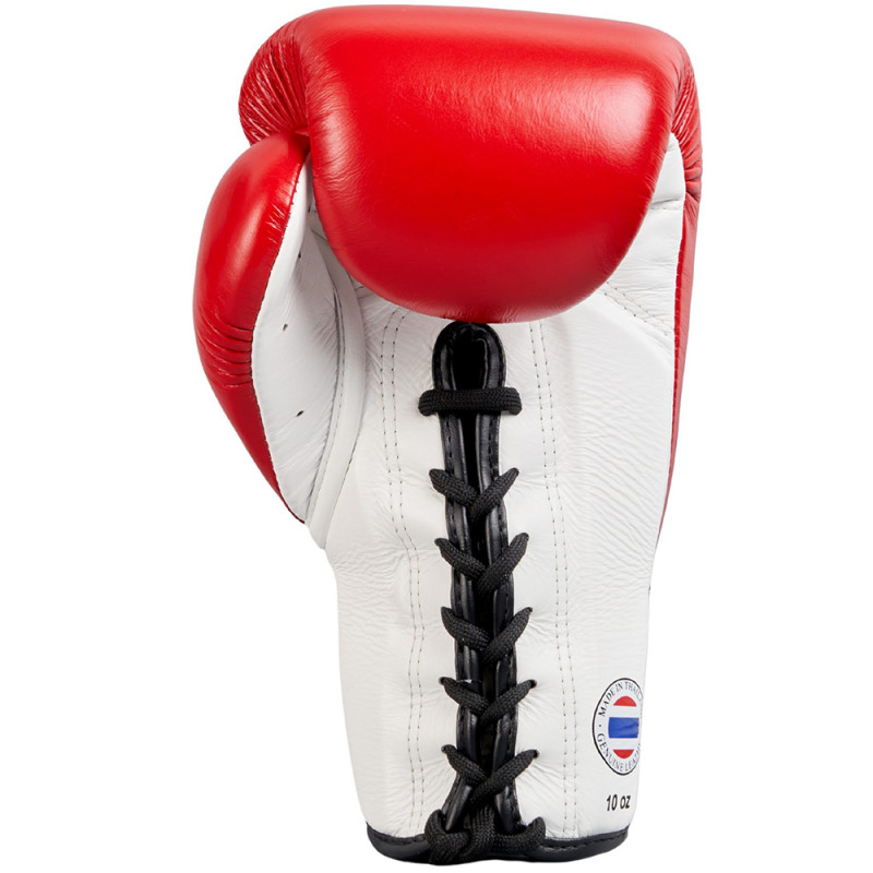 Mongkol BGML01 Muay Thai Boxing Gloves Lace Up Red