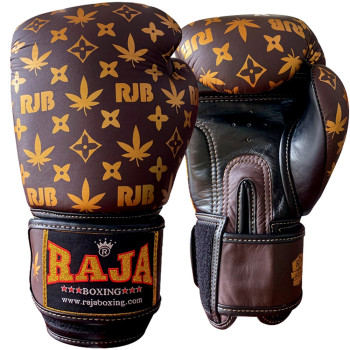 Raja Boxing Muay Thai Gloves "Weed Brown"