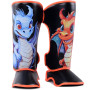 Kids Children Raja Boxing Shin Guards "Cartoon Dragon" Muay Thai