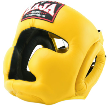 Raja Boxing Head Guard Headgear Muay Thai Boxing Yellow