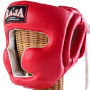 Raja Boxing Head Guard Headgear Muay Thai Boxing Red