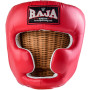 Raja Boxing Head Guard Headgear Muay Thai Boxing Red