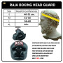 Raja Boxing Head Guard Headgear Muay Thai Boxing Red