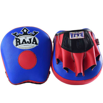 Raja Boxing RPM-3 Focus Mitts Muay Thai Boxing Blue-Red