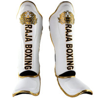 Raja Boxing "LS2" Muay Thai Shin Guards White