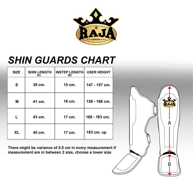 Raja Boxing "LS2" Muay Thai Shin Guards Black