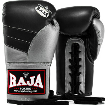 Raja "Pro Boxing" Muay Thai Boxing Gloves Gray-Silver