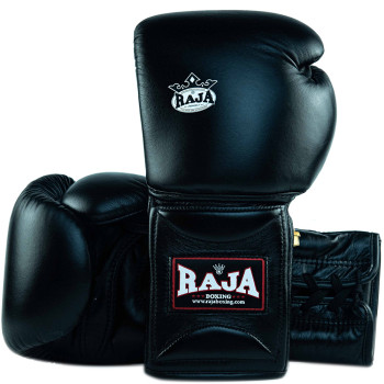 Raja "Pro Boxing" Muay Thai Boxing Gloves Black