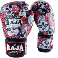 Raja Boxing Muay Thai Gloves "Rose Skull" 