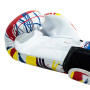 Raja Boxing Muay Thai Gloves "Paint" White