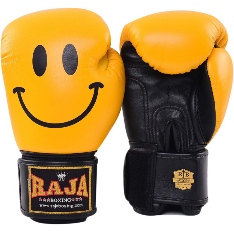 Raja Boxing Muay Thai Gloves "Smiley Face" 