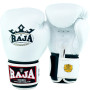 Raja Boxing Muay Thai Gloves "Single Color" White