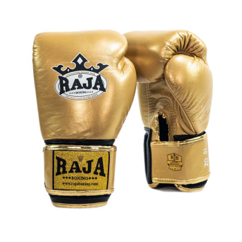 Raja Boxing Muay Thai Gloves "Single Color" Gold