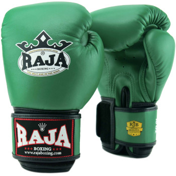 Raja Boxing Muay Thai Gloves "Single Color" Green