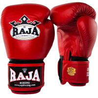 Raja Boxing Muay Thai Gloves "Single Color" Red