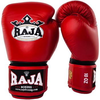 Raja Boxing Muay Thai Gloves "Single Color" Red