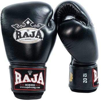 Raja Boxing Muay Thai Gloves "Single Color" Black