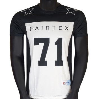 Fairtex TST256 T-Shirt Muay Thai Boxing Crew Neck Training Free Shipping Black-White