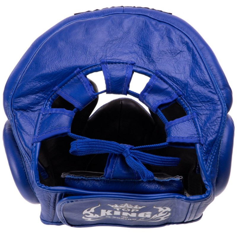 TKB TopKing TKHGEC-LV "Extra Coverage" Boxing Headgear Head Guard Blue