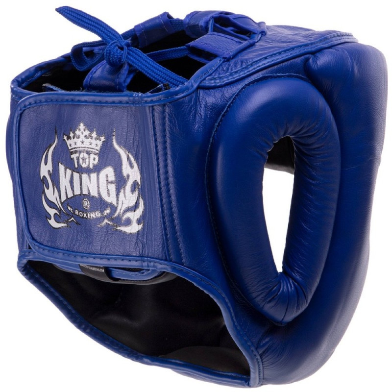 TKB TopKing TKHGEC-LV "Extra Coverage" Boxing Headgear Head Guard Blue