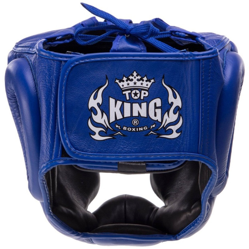 TKB TopKing TKHGEC-LV "Extra Coverage" Boxing Headgear Head Guard Blue