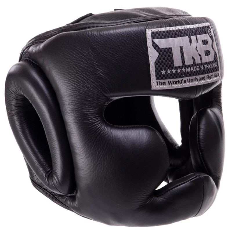 TKB TopKing TKHGEC-LV "Extra Coverage" Boxing Headgear Head Guard Black