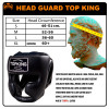 TKB TopKing TKHGFC-EV "Full Coverage" Boxing Headgear Head Guard Black