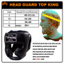 TKB Top King TKHGEC-LV "Extra Coverage" Boxing Headgear Head Guard Black