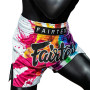 Fairtex BS1939 "Funky Soul" White Muay Thai Boxing Shorts Free Shipping
