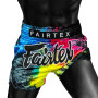 Fairtex BS1938 "Acid Jazz" Black Muay Thai Boxing Shorts Free Shipping