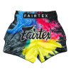 Fairtex BS1938 "Acid Jazz" Black Muay Thai Boxing Shorts Free Shipping