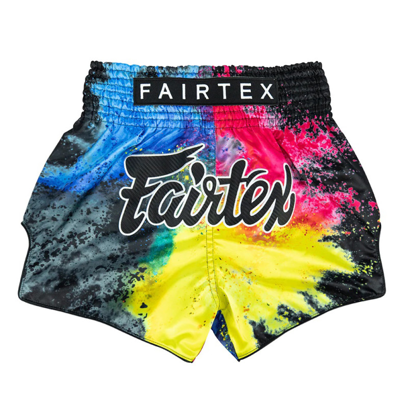 Fairtex BS1938 "Acid Jazz" Black Muay Thai Boxing Shorts Free Shipping
