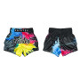 Fairtex BS1938 "Acid Jazz" Black Muay Thai Boxing Shorts Free Shipping